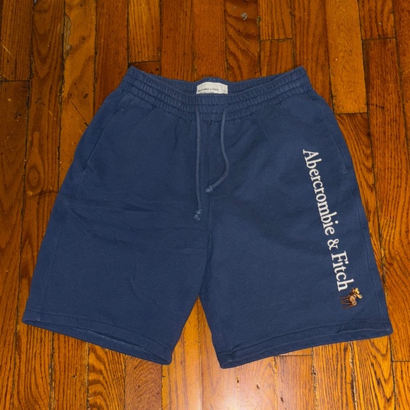 Abercrombie & Fitch Dark Blue Athletic Shorts - Picture 1 of 4